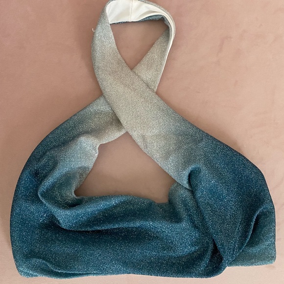 blue sparkly Princess Polly halter top - Picture 2 of 4